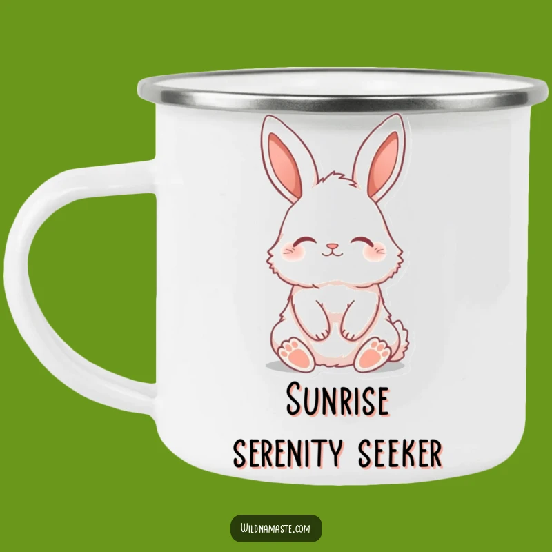 Funny Bunny Zen Camping Mug: Enjoy Serenity on Your Outdoor Adventures