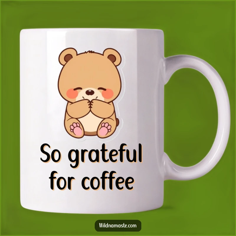 Funny Bear Cub Bowing Mug: A Sweet and Hilarious Gift for a Gracious Friend