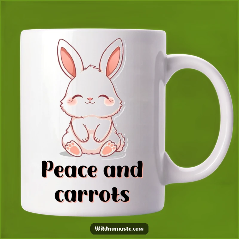 Funny Bunny Zen Mug: Peaceful Serenity and Humor for Your Morning Routine