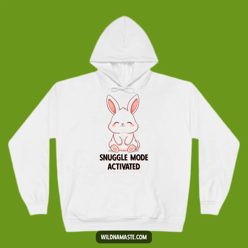 Funny Bunny Zen Hoodie: Stay Cozy and Serene with This Adorable Animal Design