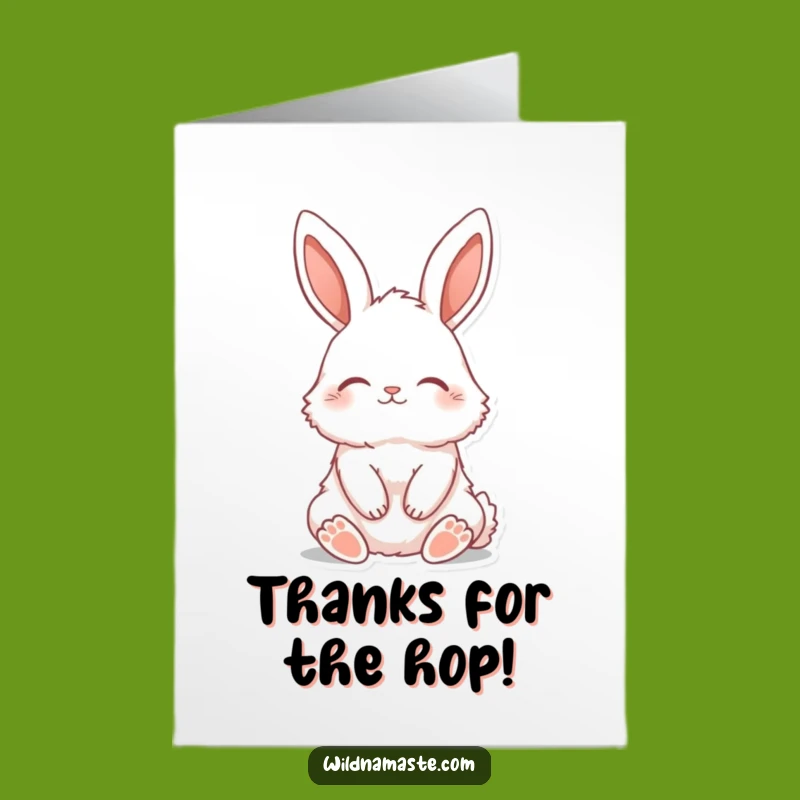 Free Printable Thank You Card: Serene Bunny Thanks - Downloadable Gift!