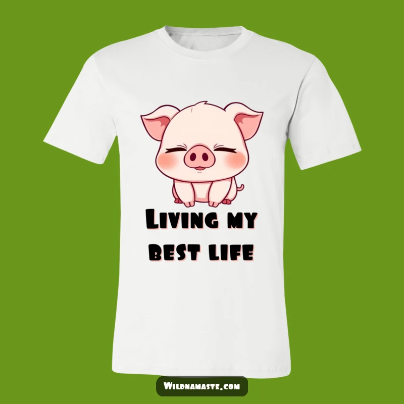 Funny Piglet Yoga T-Shirt: Wear Your Happiness with This Adorable Animal Tee