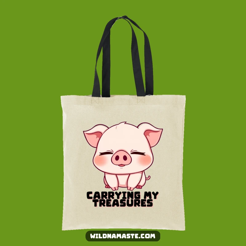 Funny Piglet Yoga Tote Bag: Carry Your Joy with This Charming Animal Accessory
